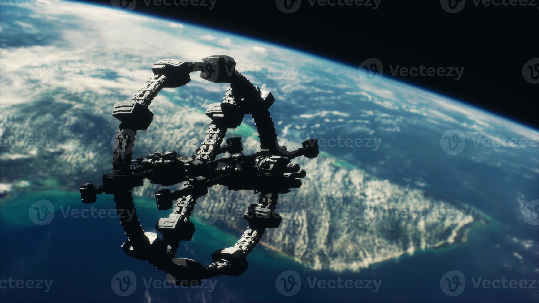 space satellite orbiting the earth Elements of this image furnished by NASA photo