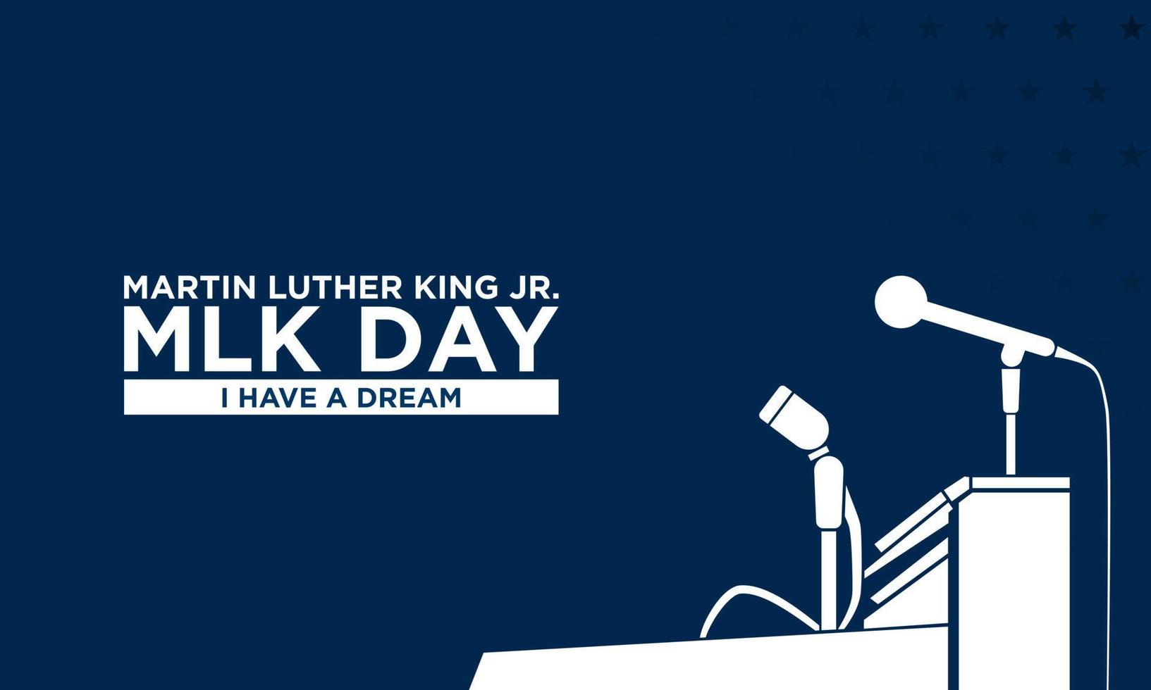 Martin Luther King Jr. Day Background. vector