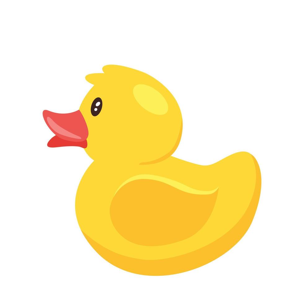 rubber duck flat vector icon