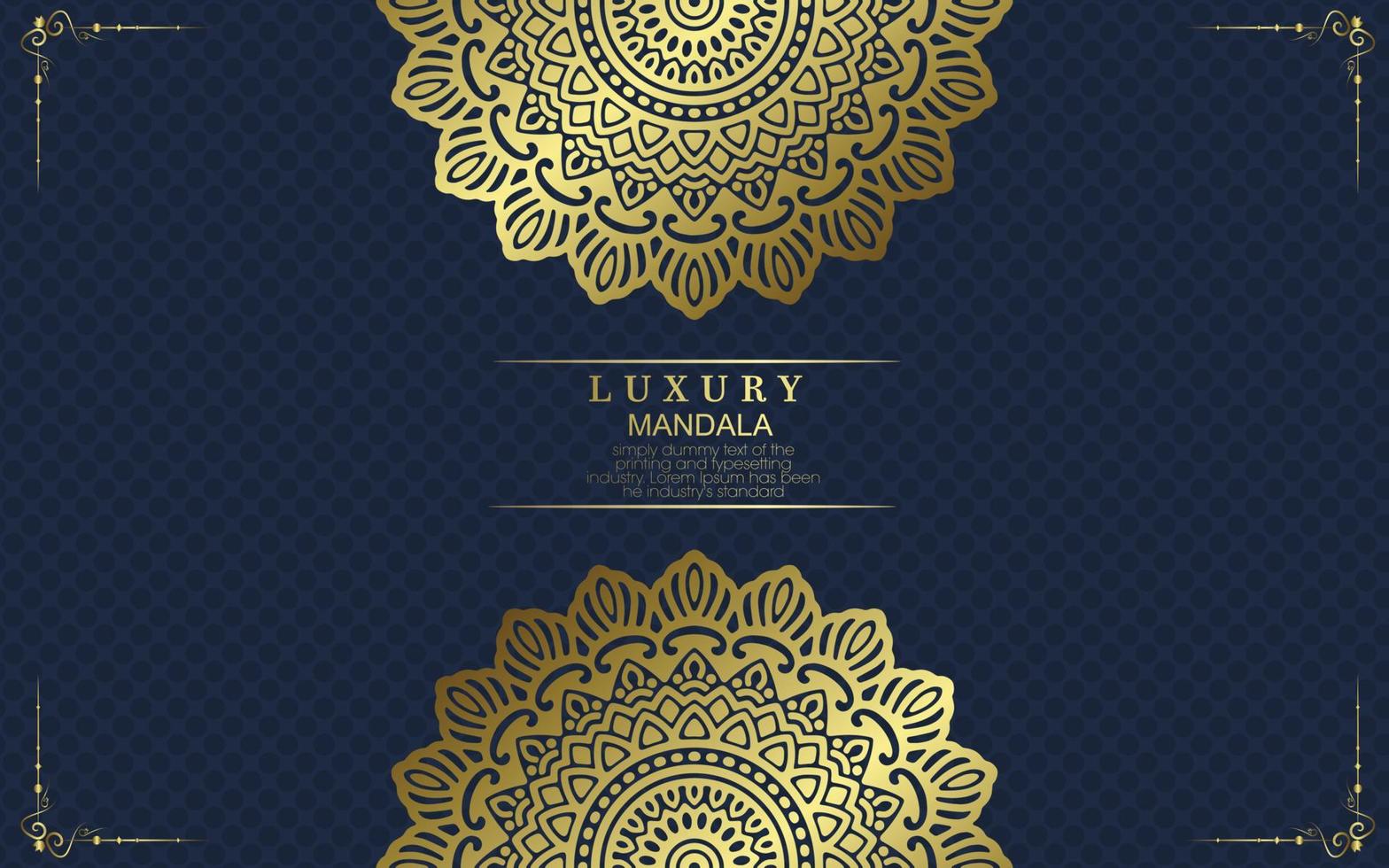 Mandala template with elegant, classic elements. Great for invitation, flyer, menu, brochure, background vector