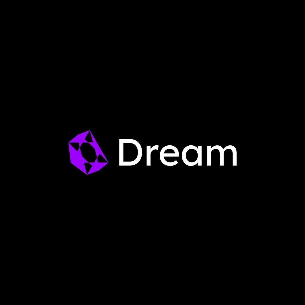 abstract tech simple logo vector