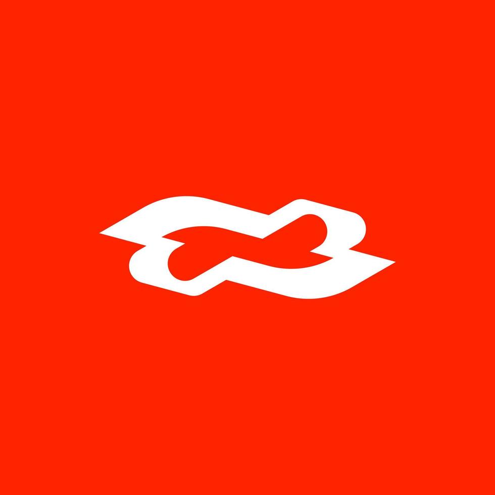 abstract tech simple logo vector