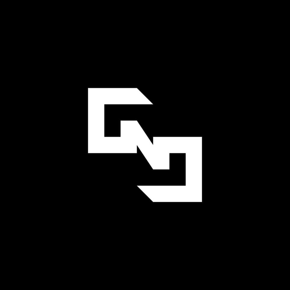 monogram s n simple logo design vector