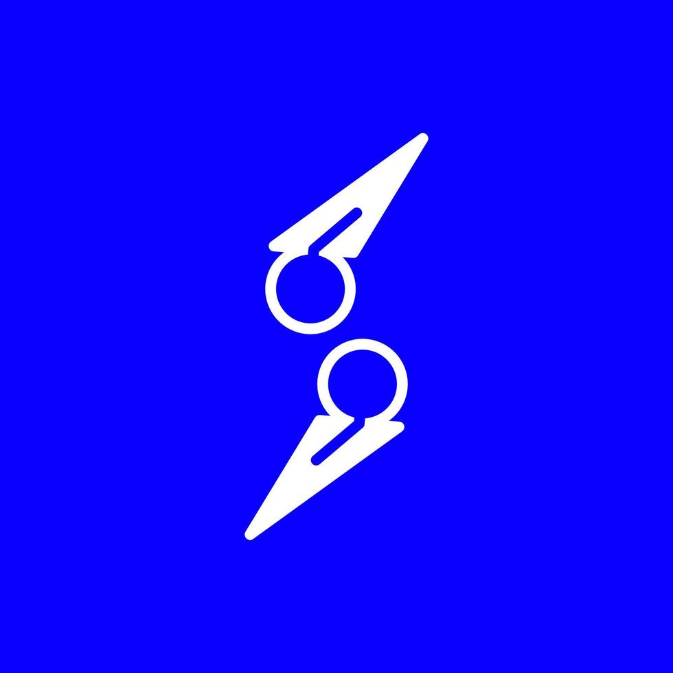 S Super Tech simple logo design vector