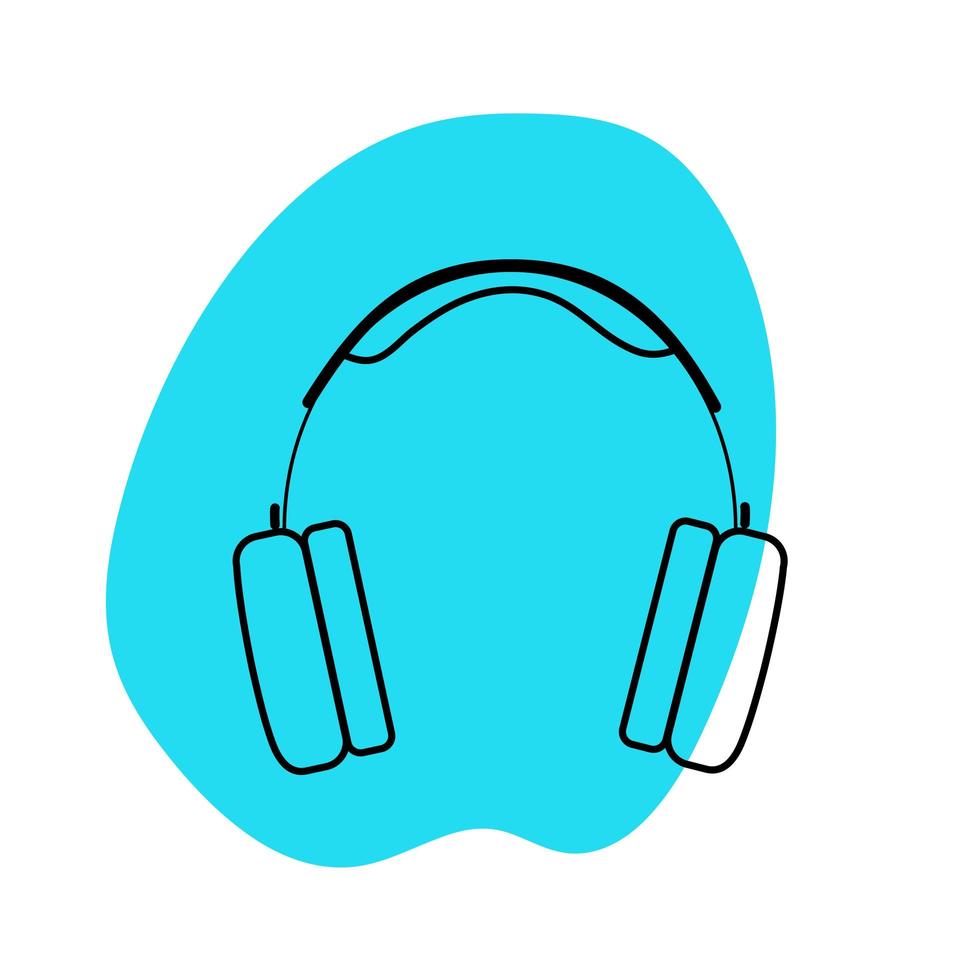 icono de auriculares ilustración vectorial símbolo de auriculares. vector