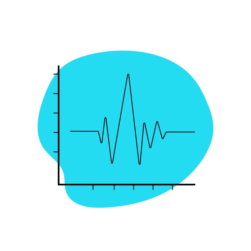 icono de vector de onda de sonido de línea de onda de sonido.