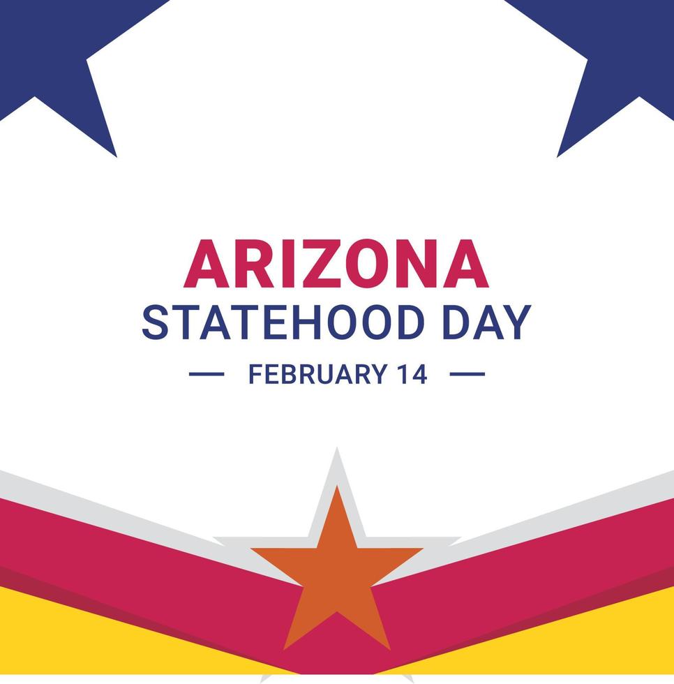 Arizona Statehood Day vector