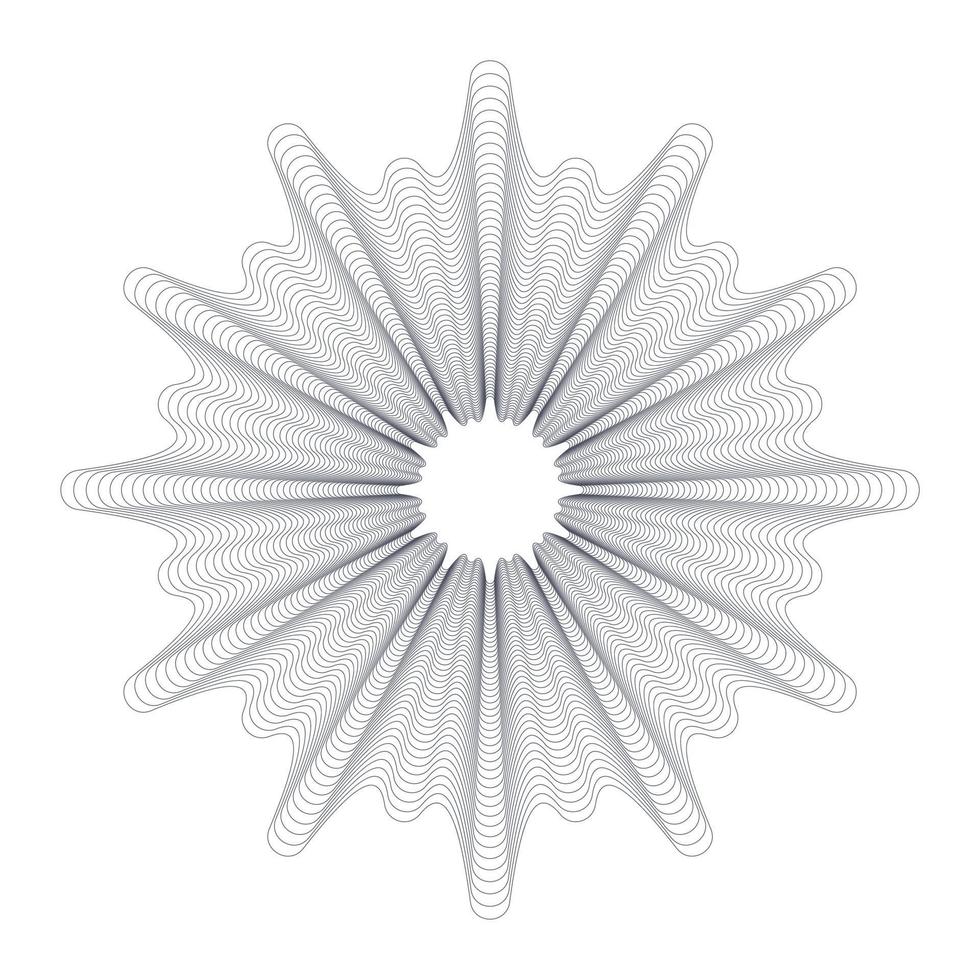 Vector Guilloche elements for certificate or diploma and currency design