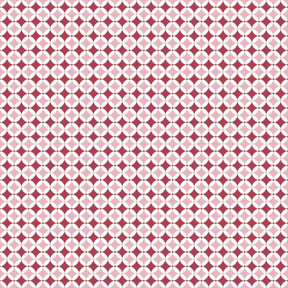 Vector seamless geometric pattern. Bright background in red tones