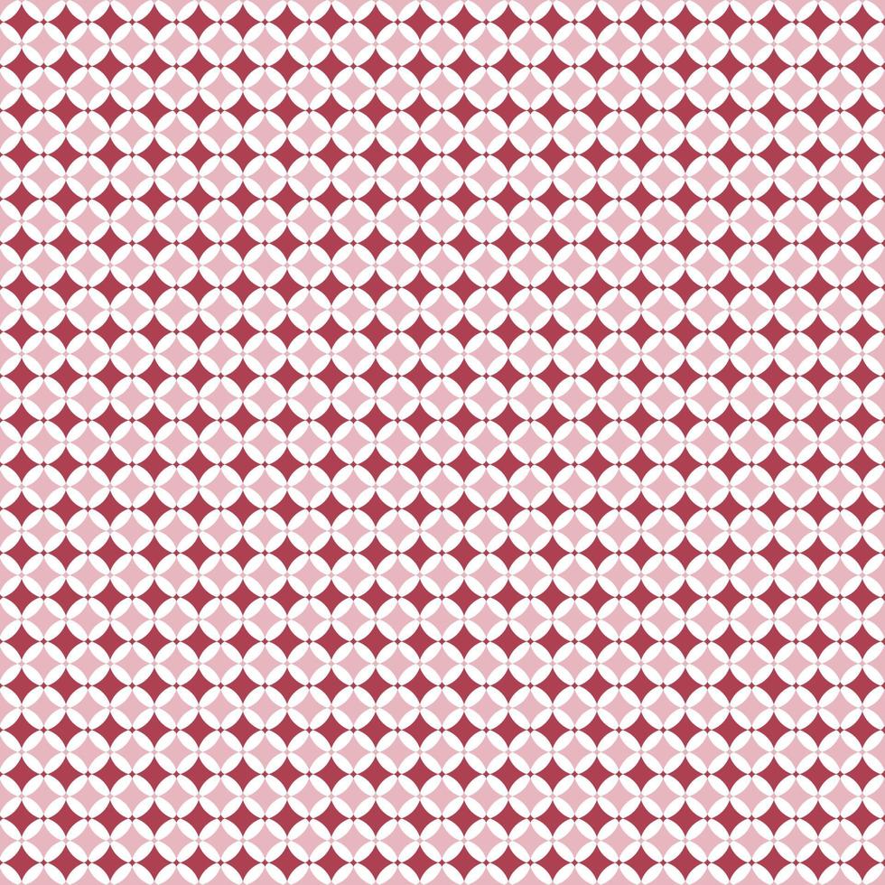 Vector seamless geometric pattern. Bright background in red tones