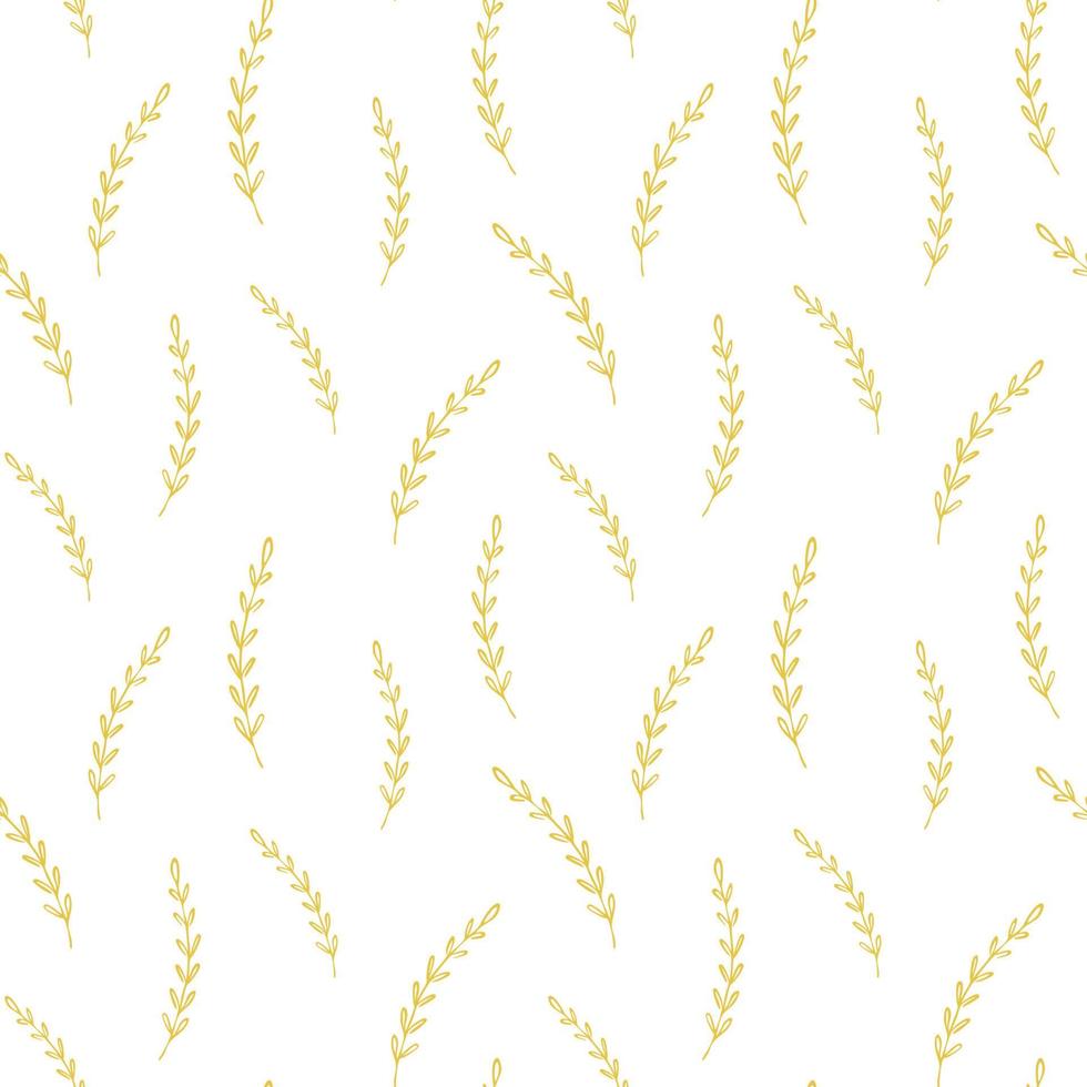 hojas de patrones sin fisuras vector natural sobre fondo blanco. plantilla para el diseño de papel tapiz, azulejos, telas y platos