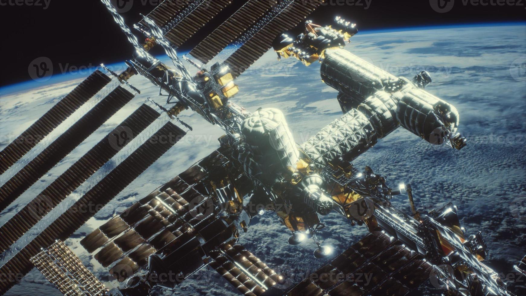 International Space Station. Elements of this image furnished by NASA photo