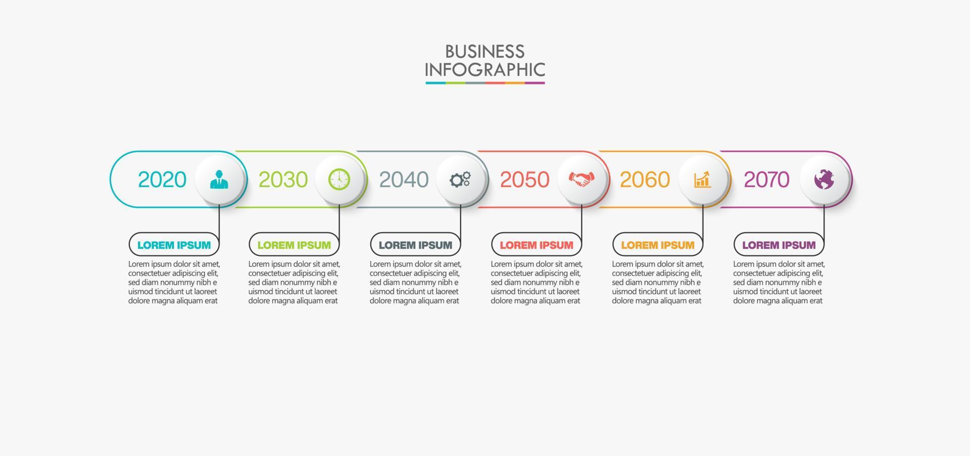 Presentation business infographic template vector