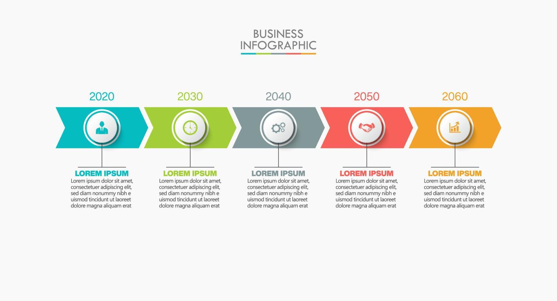 Presentation business infographic template vector