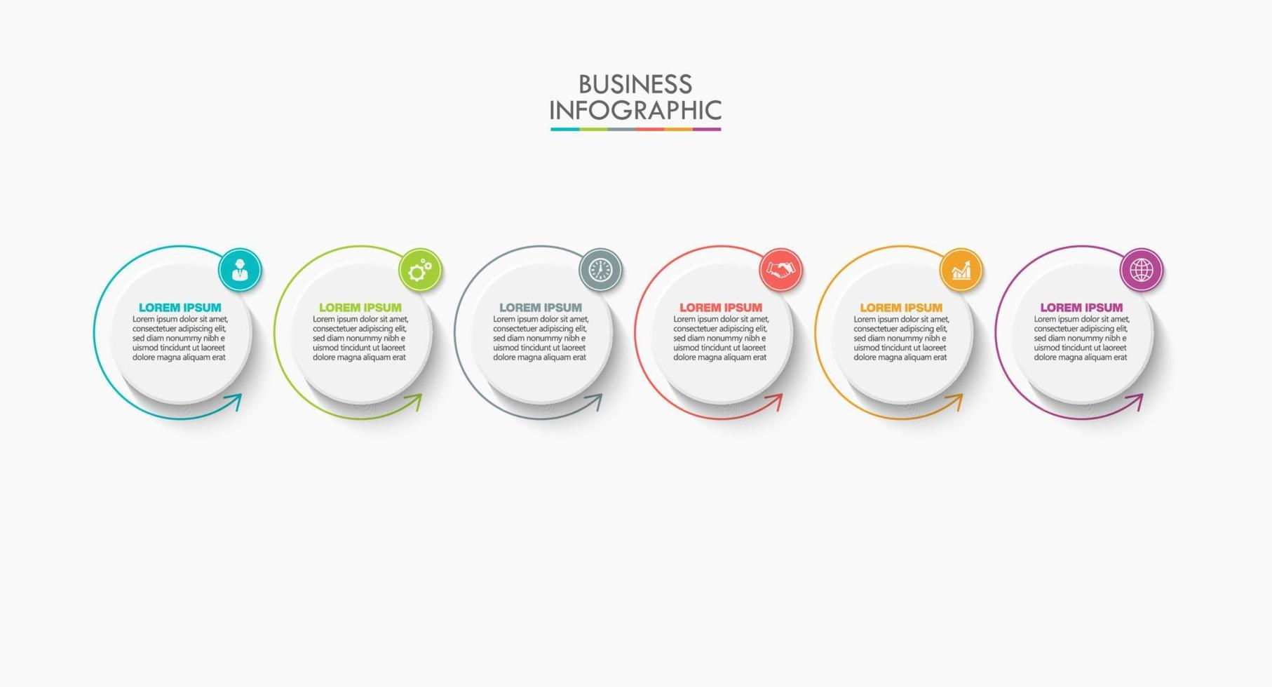 Presentation business infographic template vector