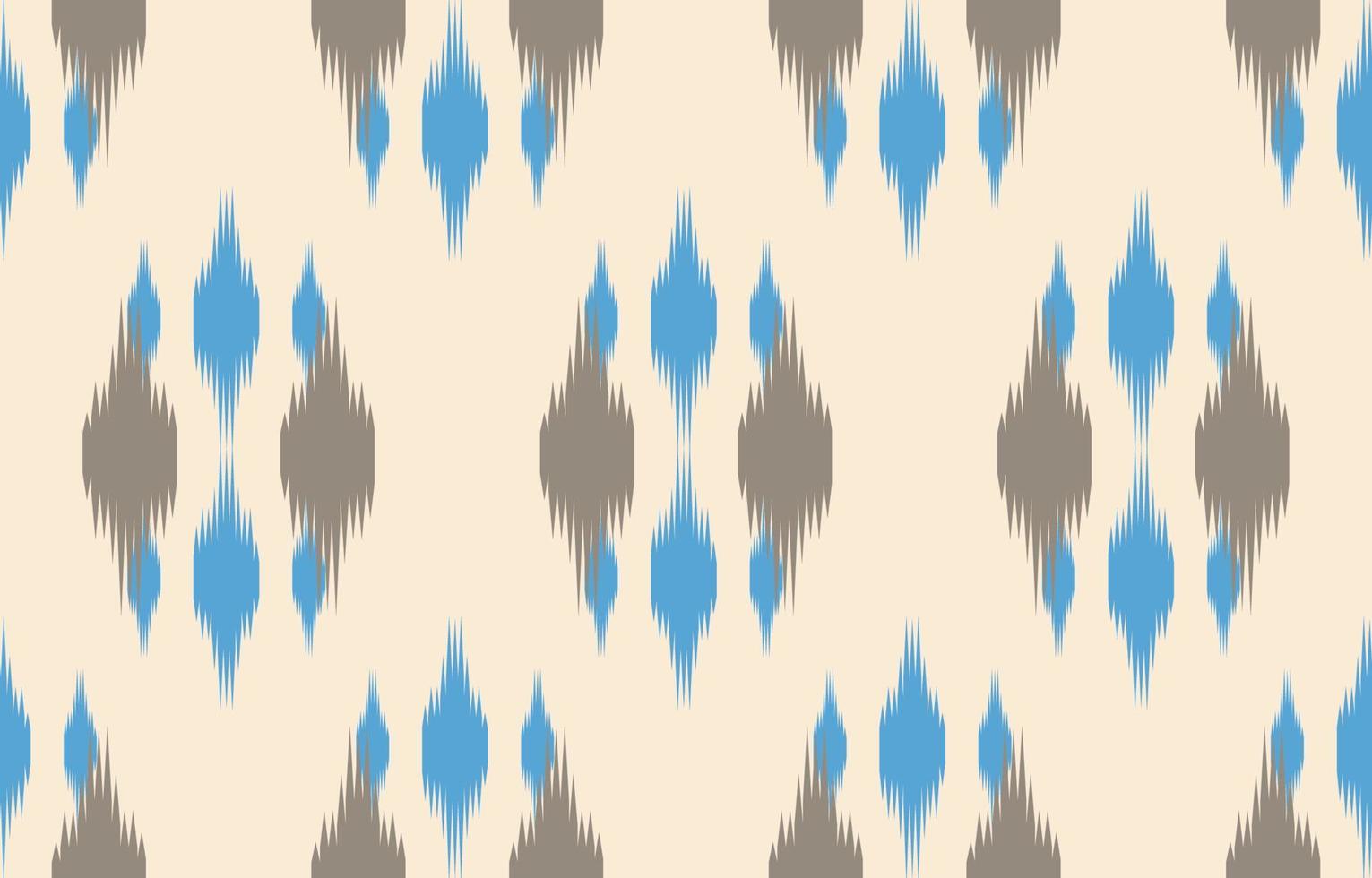 Beautiful ikat ethnic abstract art. Seamless pattern in tribal, folk embroidery, Cute Mexican style. Aztec geometric art ornament print. Design for carpet, wallpaper, clothing, wrapping, fabric,cover. vector