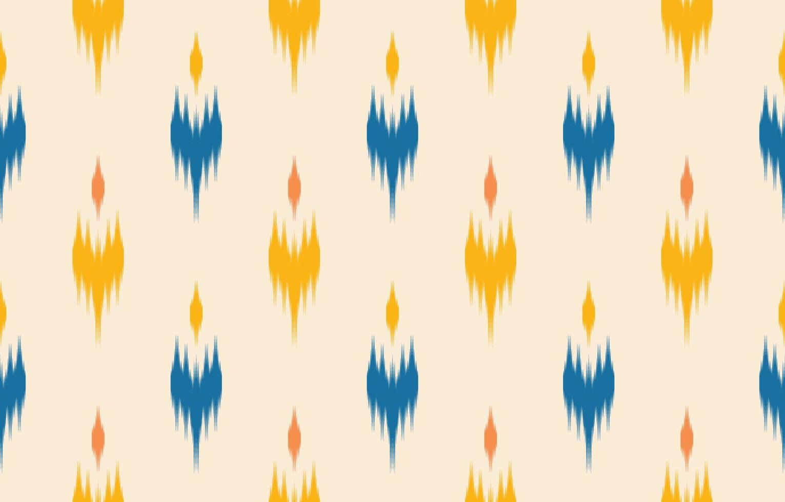 Beautiful ethnic abstract ikat art. Seamless pattern in tribal, folk embroidery, Cute Mexican style. Aztec geometric art ornament print. Design for carpet, wallpaper, clothing, wrapping, fabric,cover. vector