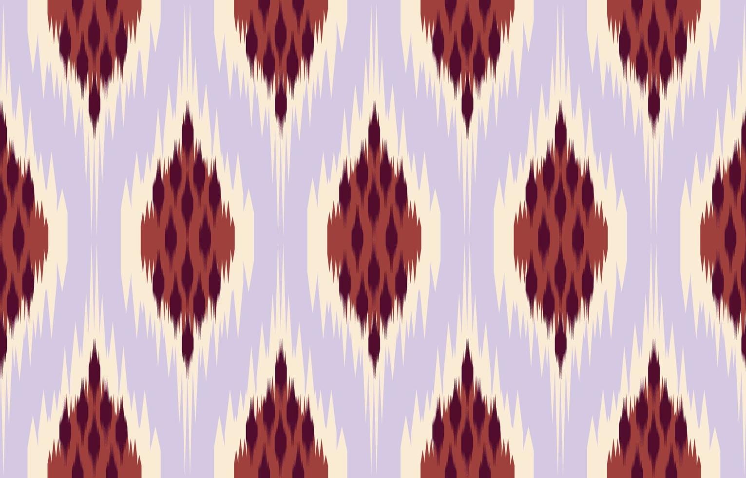 Ethnic abstract purple Seamless ikat pattern in tribal, folk embroidery, and Asia style. Aztec geometric art ornament print. Design for carpet, wallpaper, clothing, wrapping, fabric, cover. vector