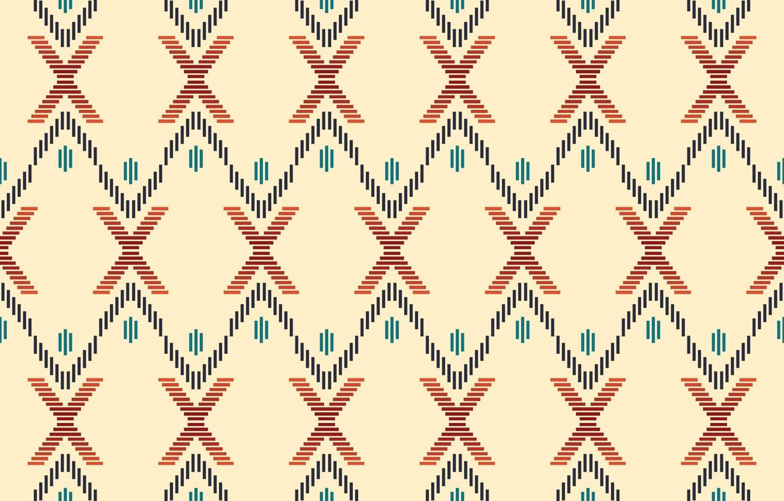 Ethnic abstract background. Seamless in tribal, folk embroidery, native ikat fabric. Aztec geometric art ornament print. Design for carpet, wallpaper, clothing, wrapping, textile, tissue, decorative vector