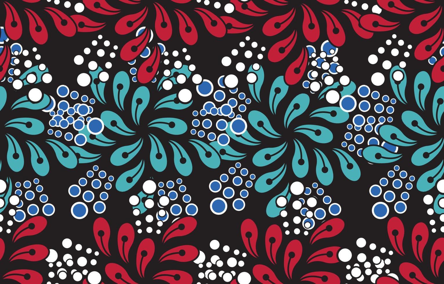 arte floral abstracto étnico. patrón impecable en estilo tribal, bordado folclórico y mexicano. impresión de ornamento de arte geométrico azteca. diseño para moqueta, papel pintado, ropa, envoltura, tela, cubierta. vector