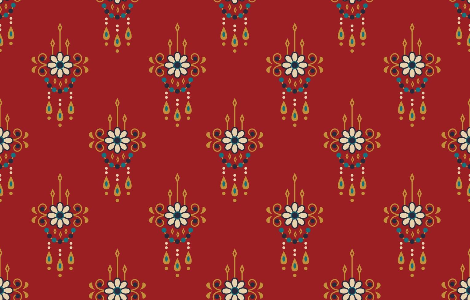 Ethnic abstract   Indian seamless pattern in tribal, folk embroidery, and Asian style. Aztec geometric art ornament print.Design for carpet, wallpaper, clothing, wrapping, fabric, cover, textile. vector