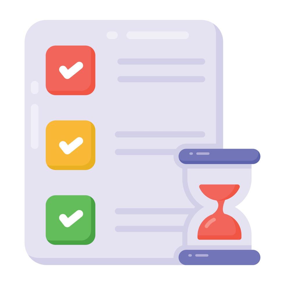 A trendy design of project deadline icon vector