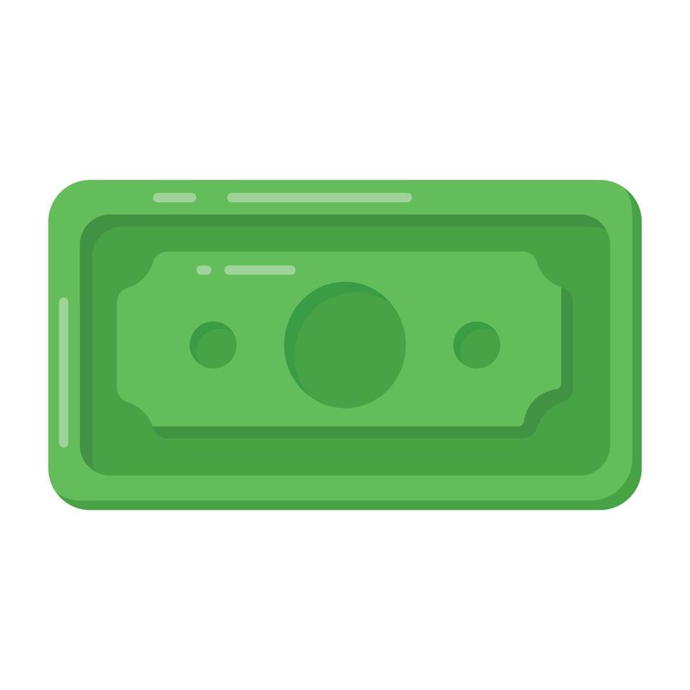 Money in a flat icon, editable design vector