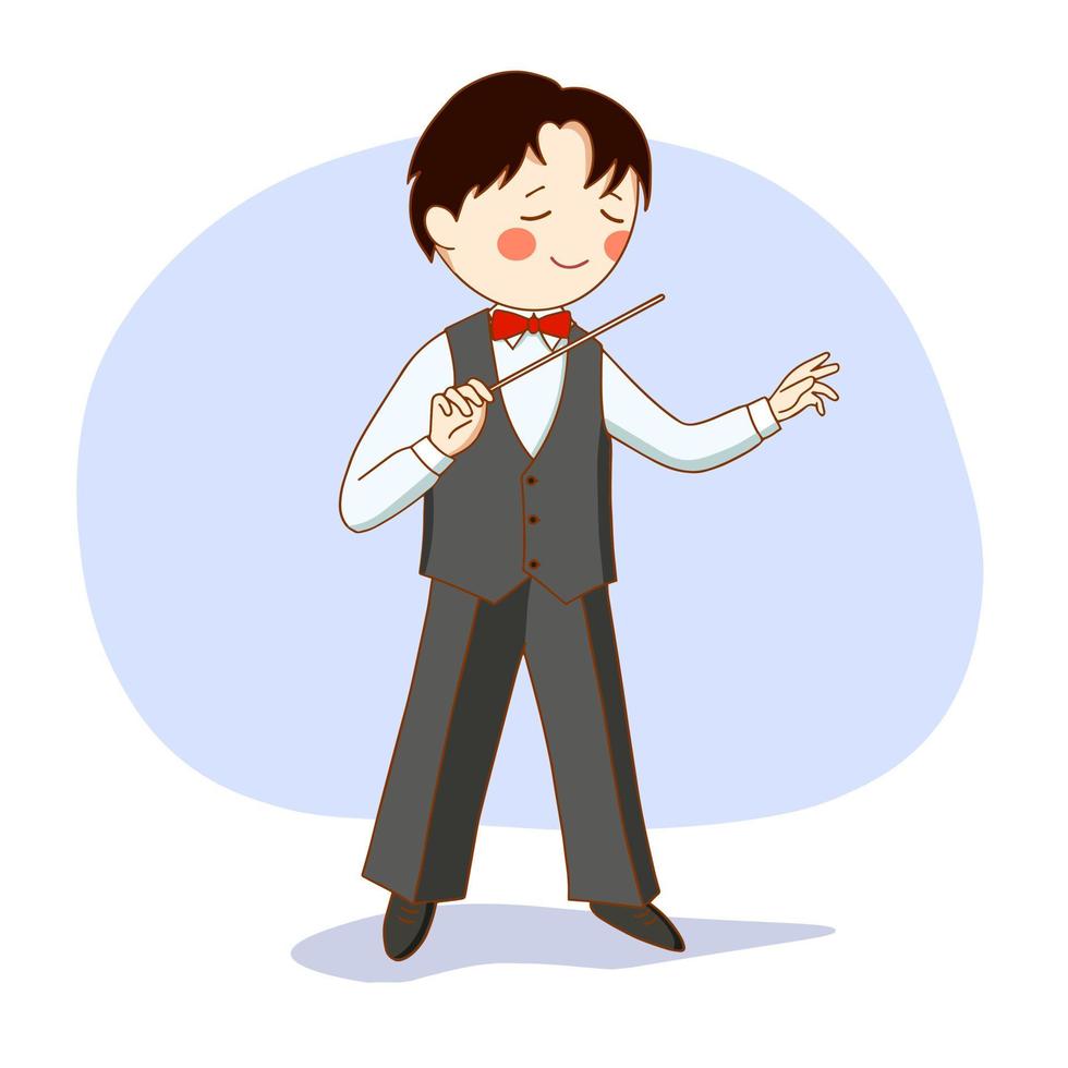 Conductor of a Symphony orchestra vector