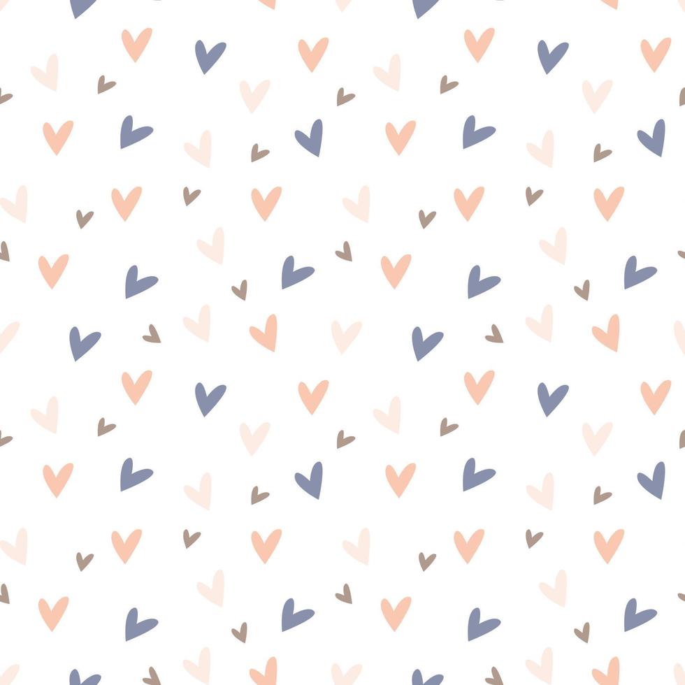 Mini pastel heart shape seamless pattern vector
