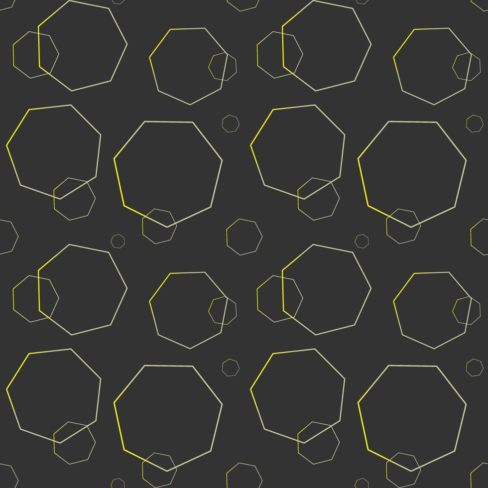 golden polygon seamless pattern. Luxury vector design