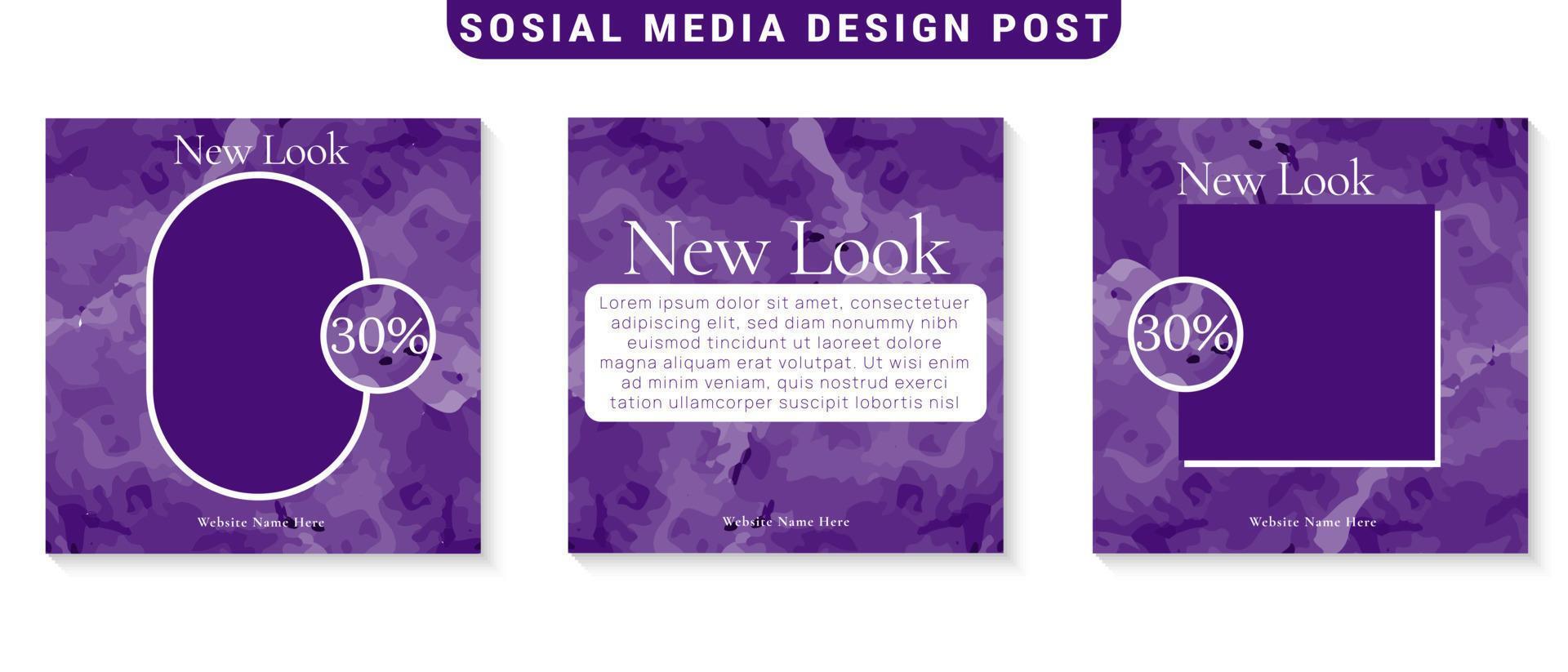 Modern Social Media Posts Template vector
