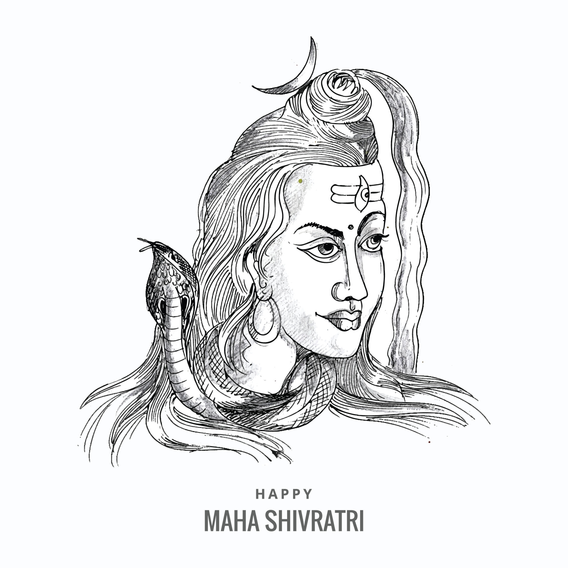 1466 Lord Shiva Sketches Images Stock Photos  Vectors  Shutterstock