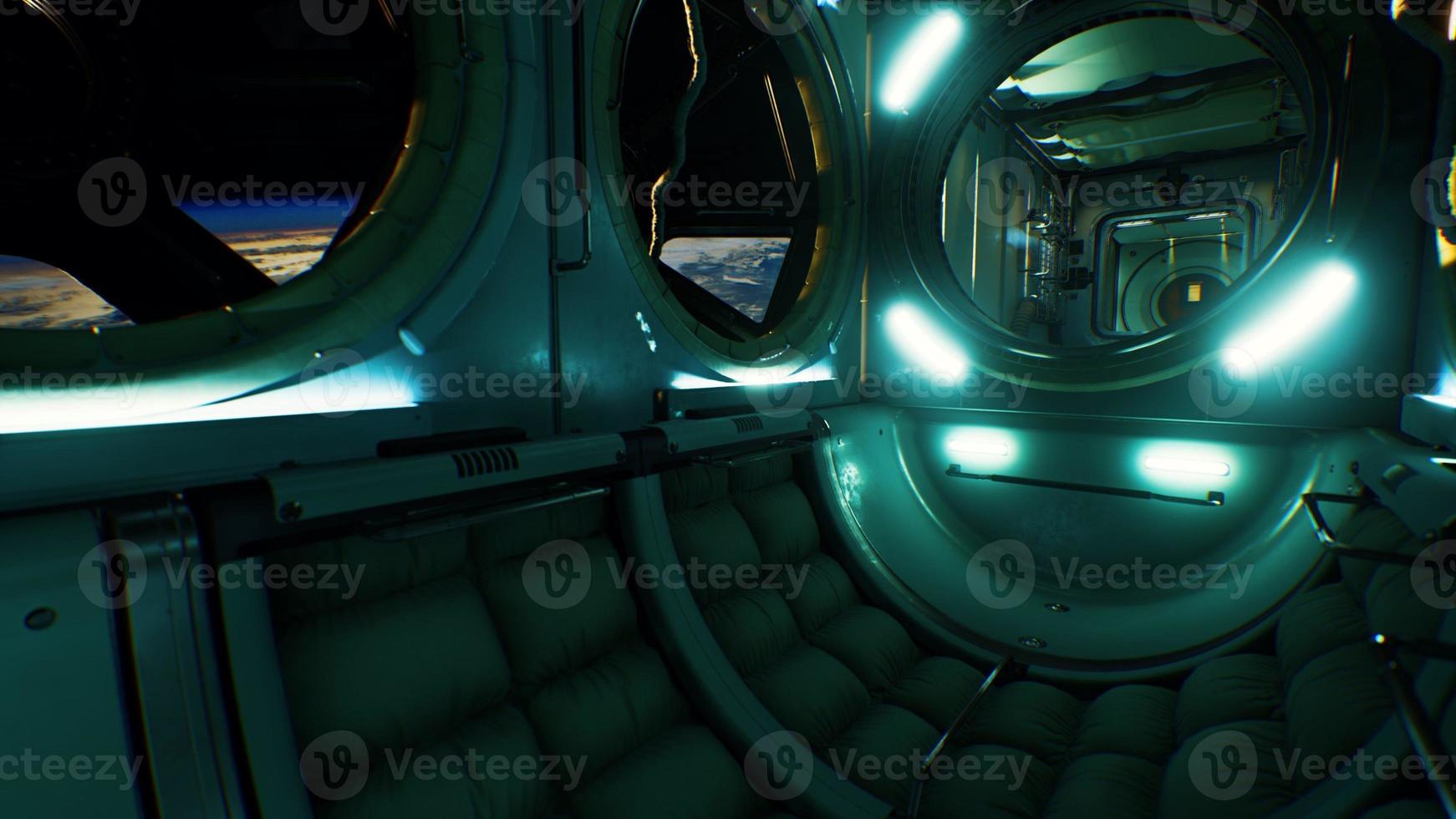 dark space ship futuristic interior photo