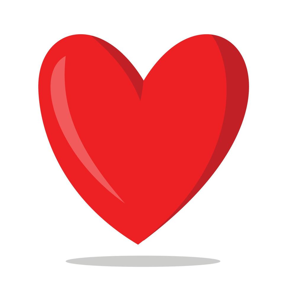 heart shape love symbol vector