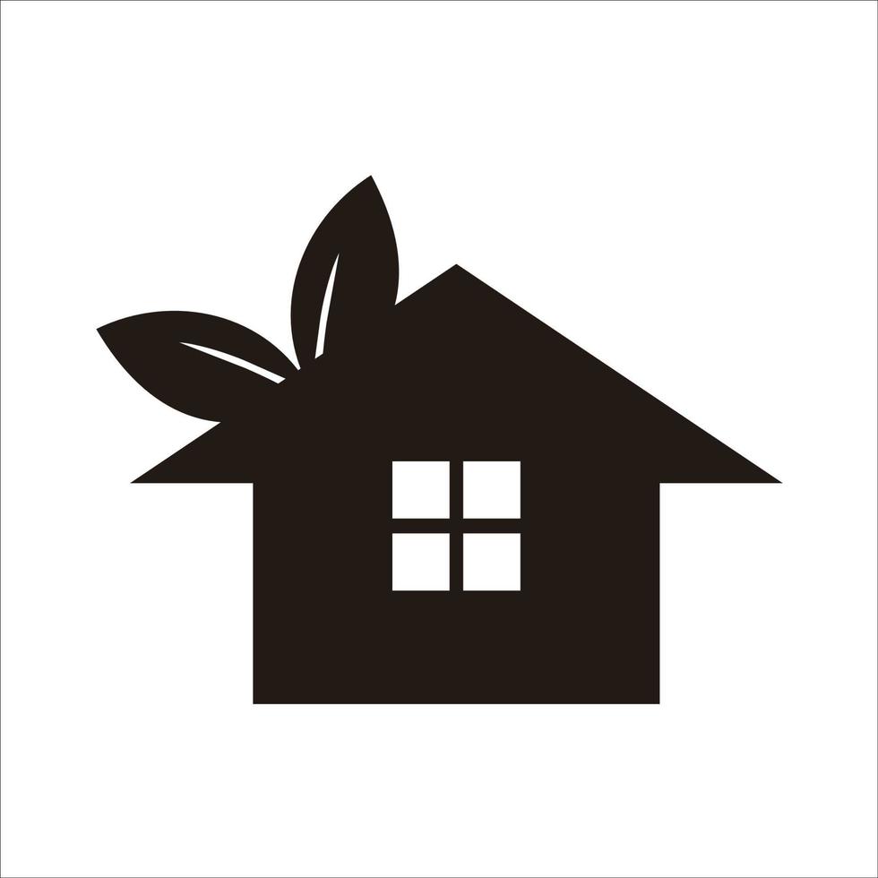 house of nature icon vector