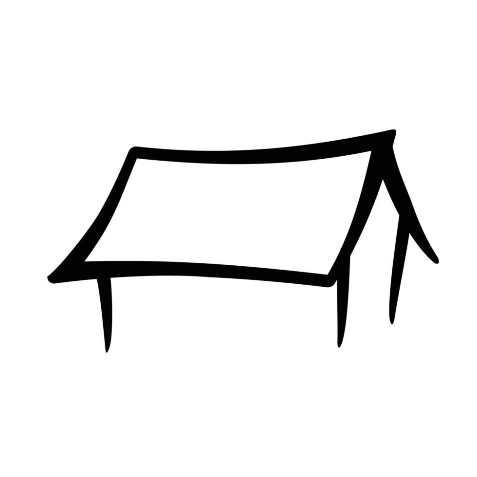 house silhouette line art vector