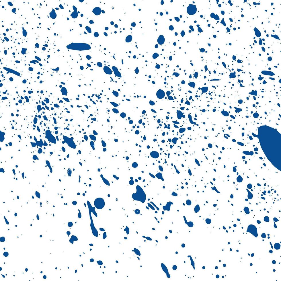 manchas de textura de salpicaduras de tinta azul grunge vector
