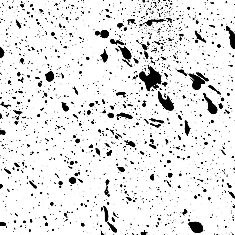 Grunge Black Ink Splatter Texture Blotches vector