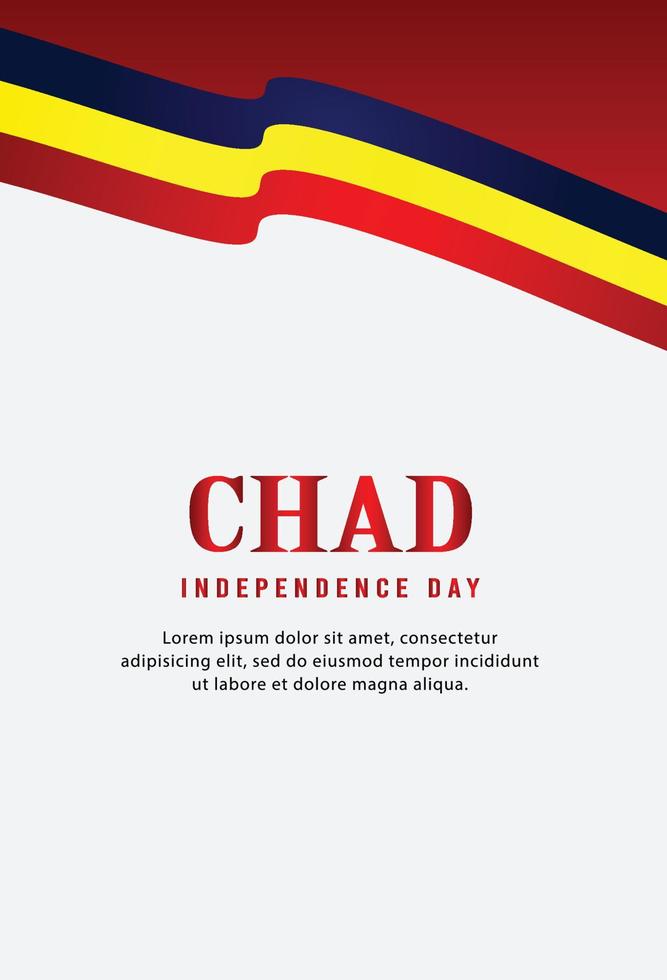 Happy independence day of Chad. template, background. Vector illustration