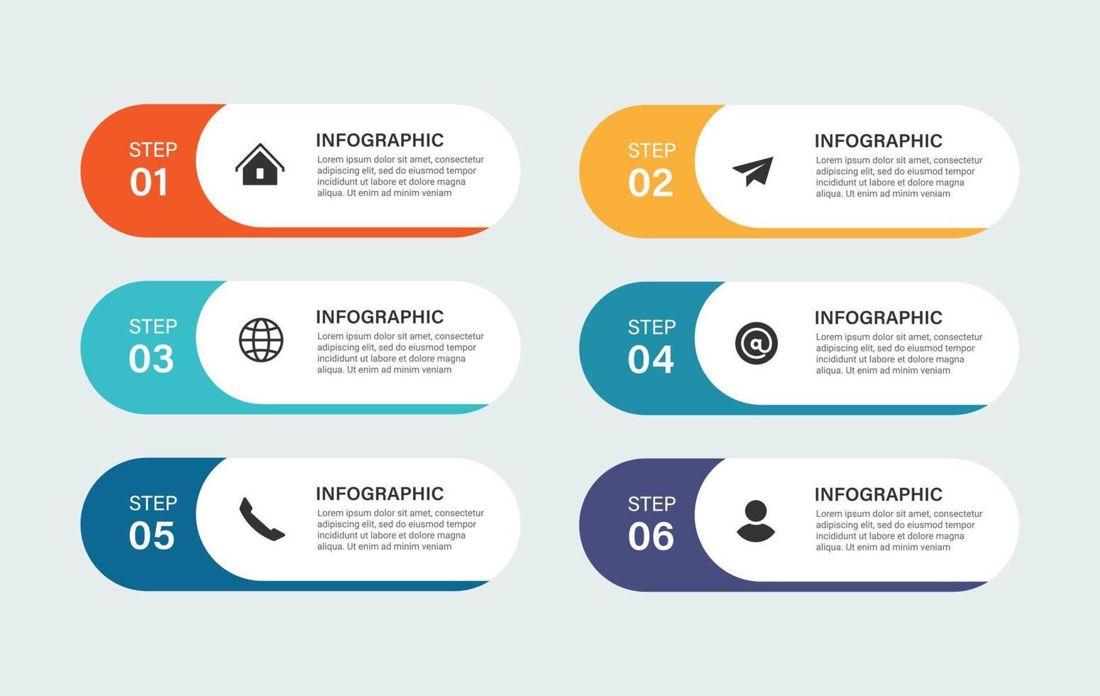 pasos negocio línea de tiempo proceso infografía diseño de plantilla con iconos vector