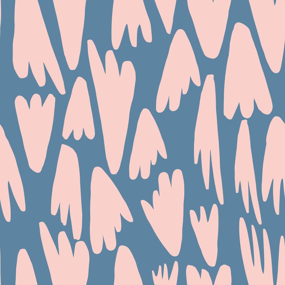 Abstract shapes or blots seamless pattern. Contemporary modern strange backdrop. vector