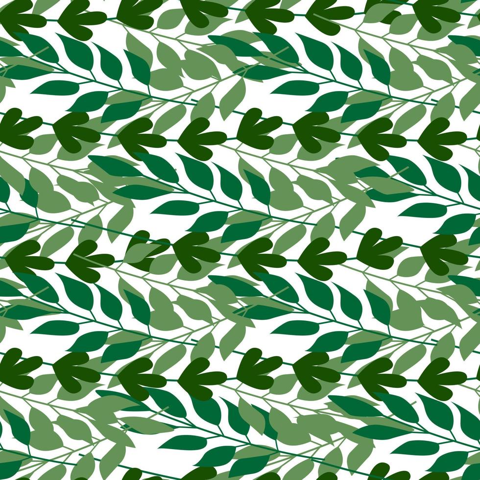 Green leaves seamless pattern , Fashion, interior, wrapping consept. vector