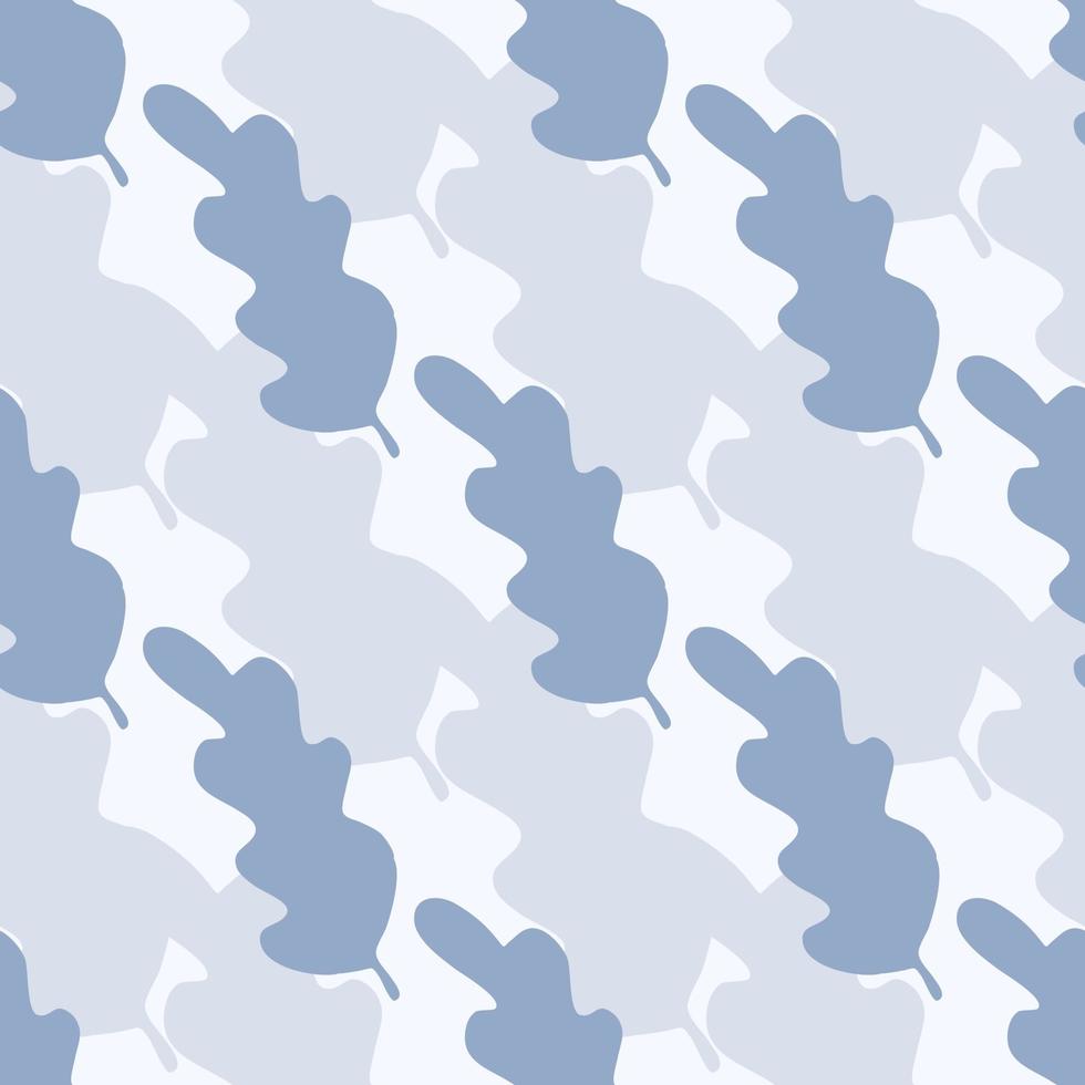 Simple leaves seamless pattern. Abstract backdrop for textile or book covers vector