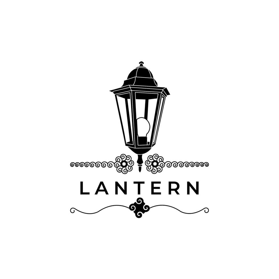 lantern logo design line art vector illustration design creative nature minimalist monoline outline linear simple modern