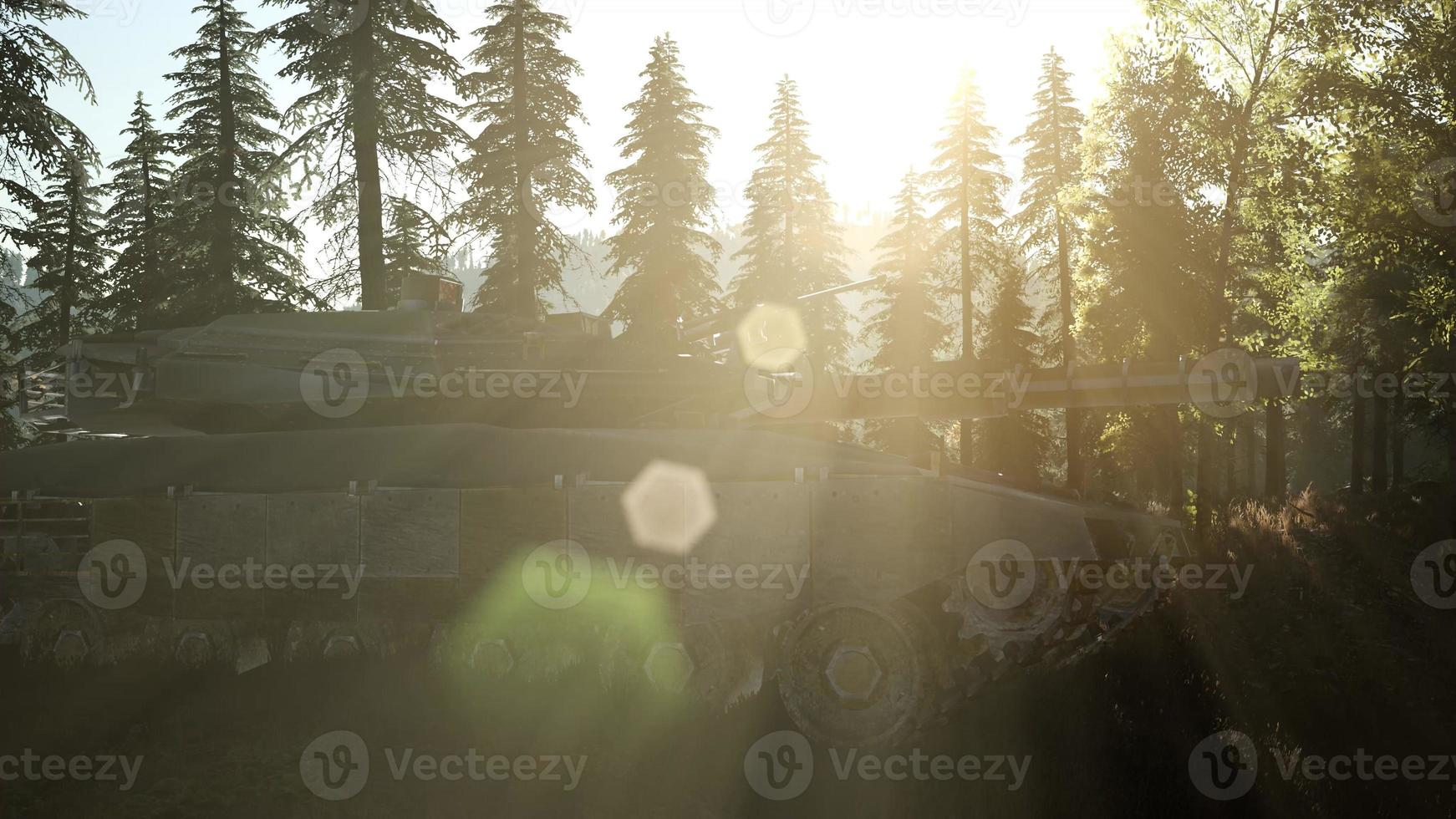 Old Rusty Tank in Forest photo