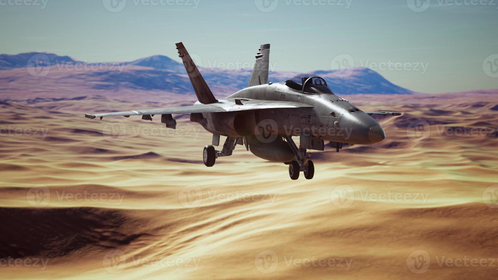 american military plane over the desert photo