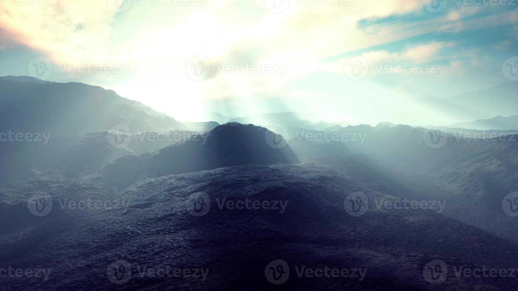 the dark land of the slopes of the mount Etna photo