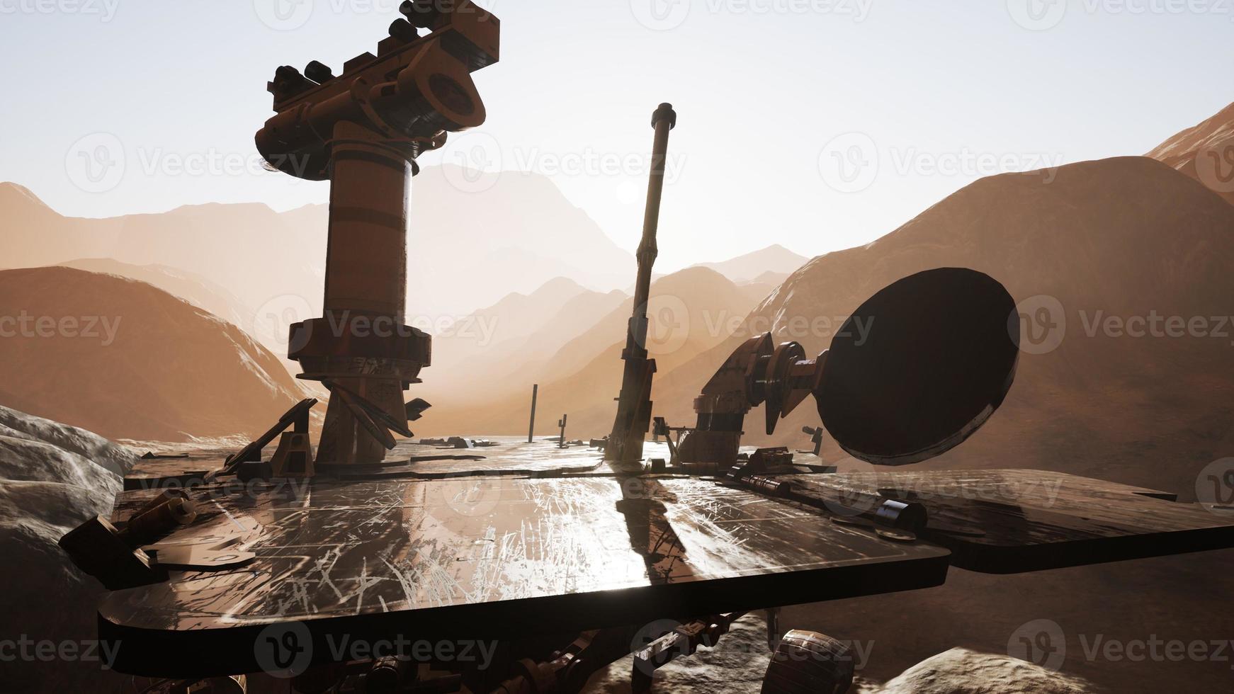 Opportunity Mars exploring the surface of red planet photo