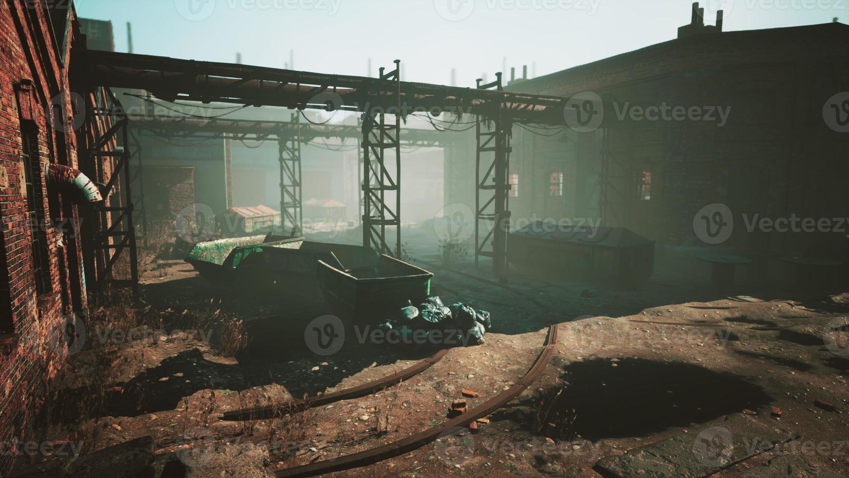 Old destroyed an abandoned factory photo