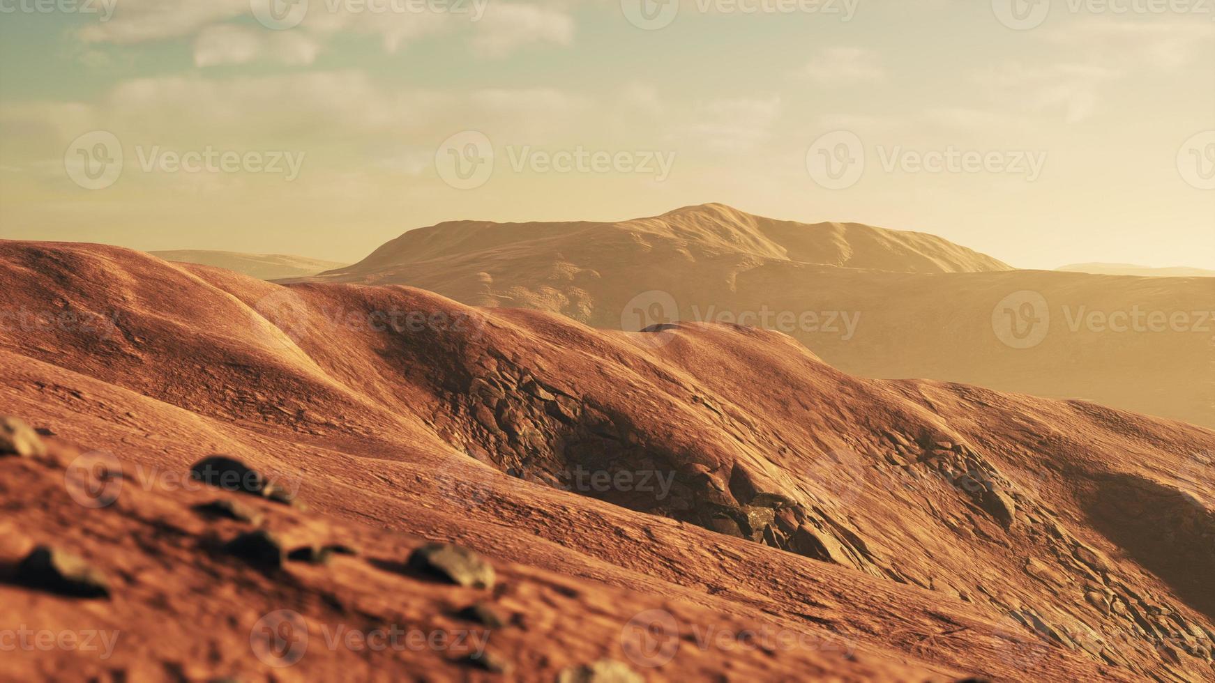 warm colored Sand dunes at sunset photo